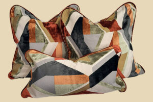 ensemble natura patchwork : 3 housses de coussin